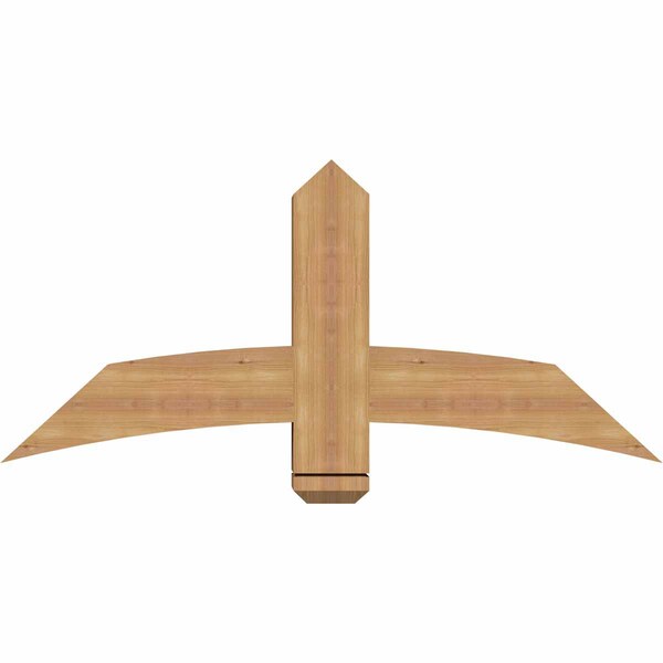 Ekena Millwork Bellingham Timber Gable Bracket, Western Red Cedar, 48"W x 22"H x 5 1/2"D x 5 1/2"F, 11/12 Pitch GBW048X22X0606BEL00SWR - main